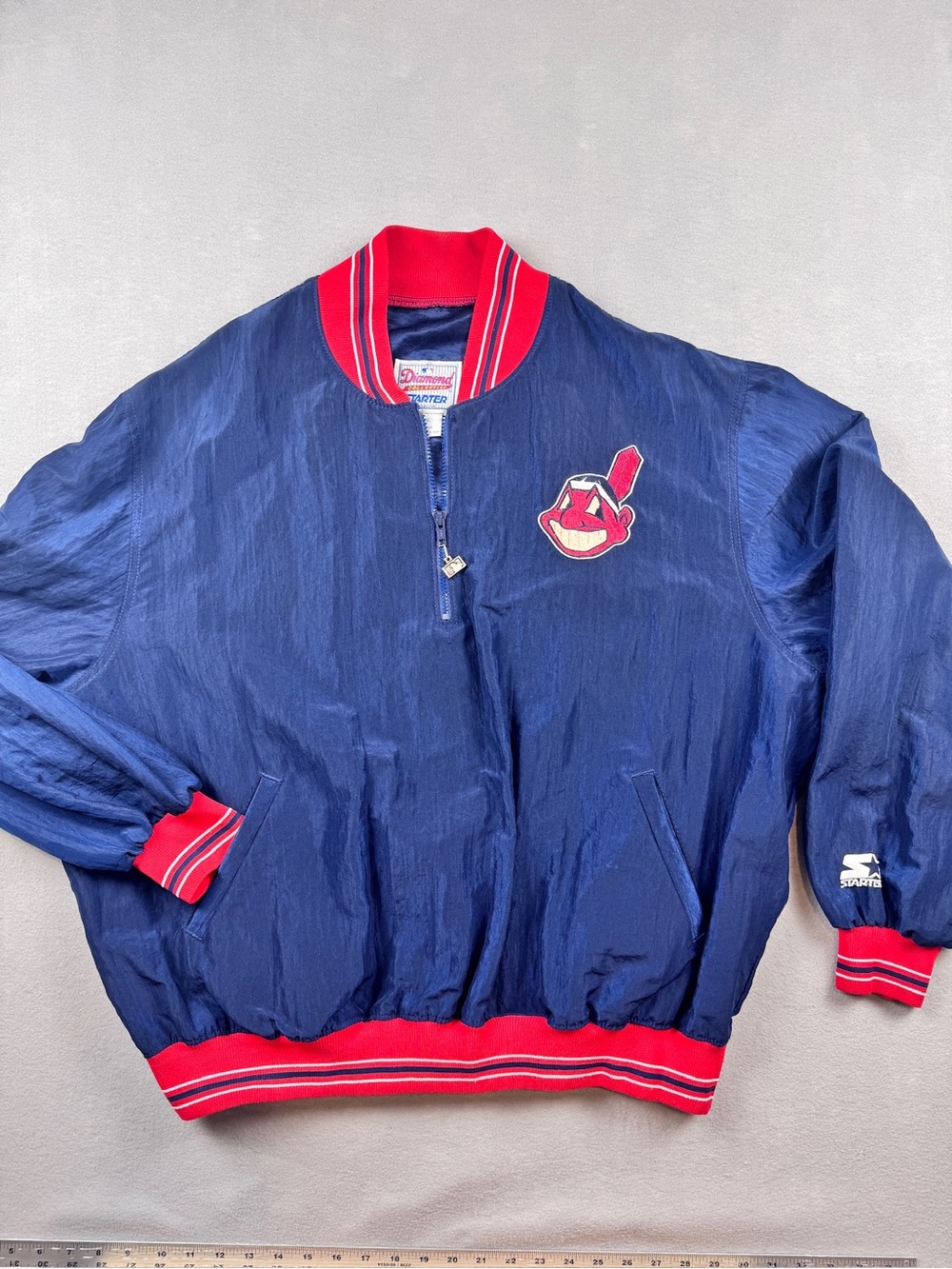 Cleveland Indians Vintage 90’s Starter Jacket Guardians Chief Wahoo MLB Size XXL